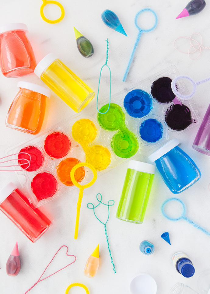 DIY Scented Rainbow Bubbles