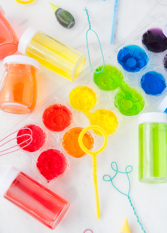 DIY Scented Rainbow Bubbles