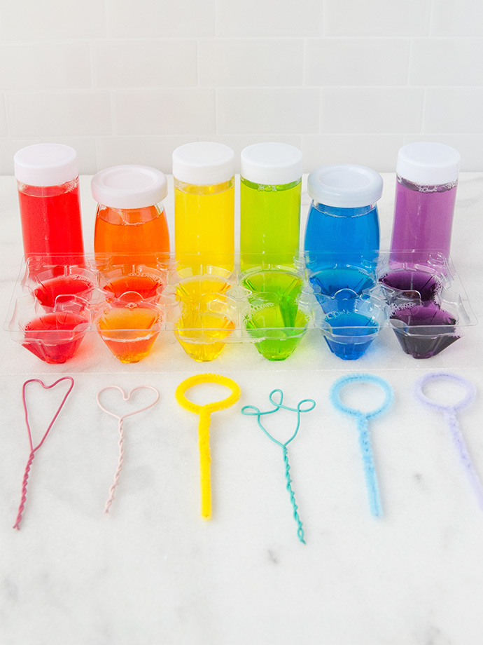 DIY Scented Rainbow Bubbles