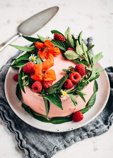 Fresh Raspberry Layer Cake