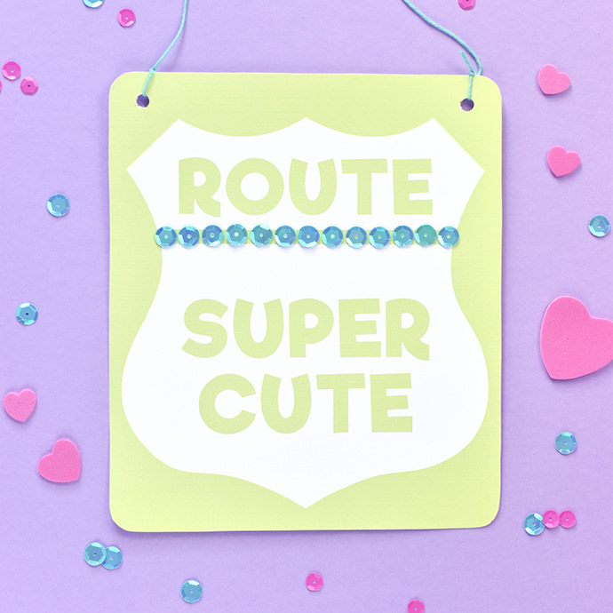 Crafty Cute Road Sign Mini-Posters