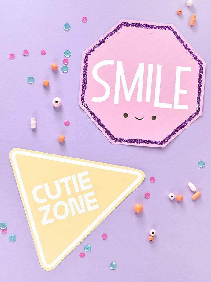 Crafty Cute Road Sign Mini-Posters