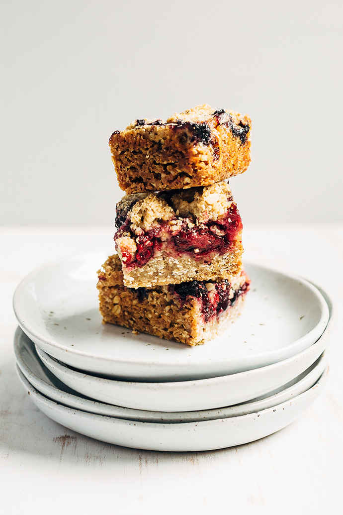 Triple Berry Oat Crumb Bars