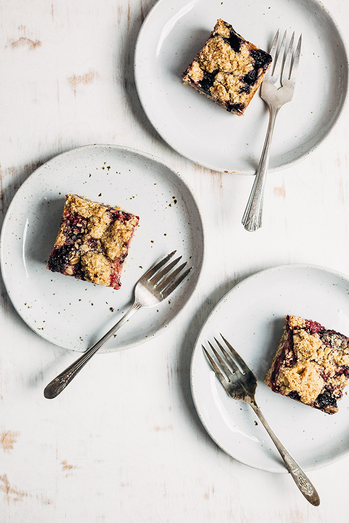 Triple Berry Oat Crumb Bars