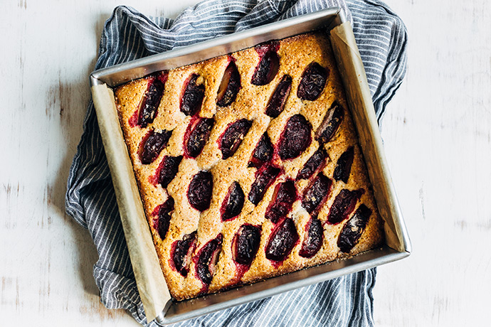 Whole Wheat Plum Cake