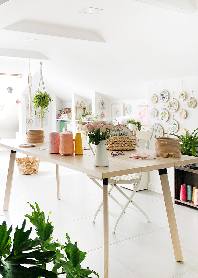 A Sneak Peak into an Embroidery Artist's Studio