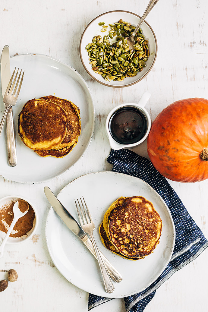 Whole Wheat Pumpkin Pancakes