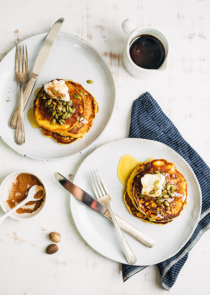 Whole Wheat Pumpkin Pancakes