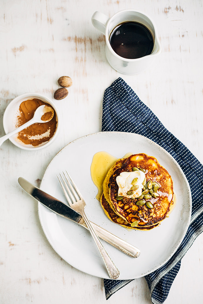 Whole Wheat Pumpkin Pancakes