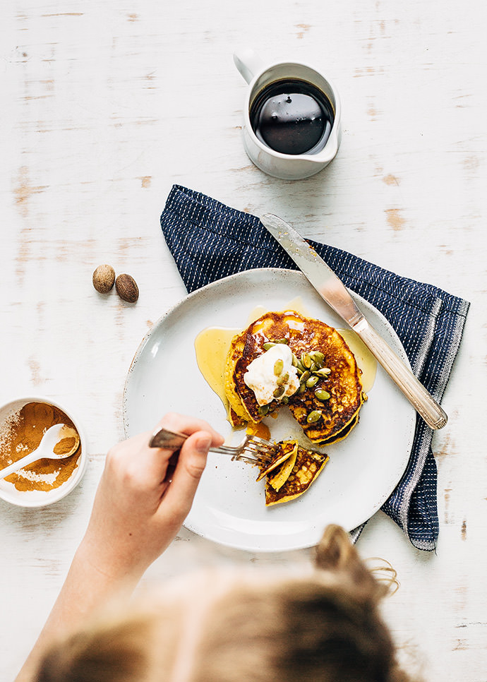 Whole Wheat Pumpkin Pancakes