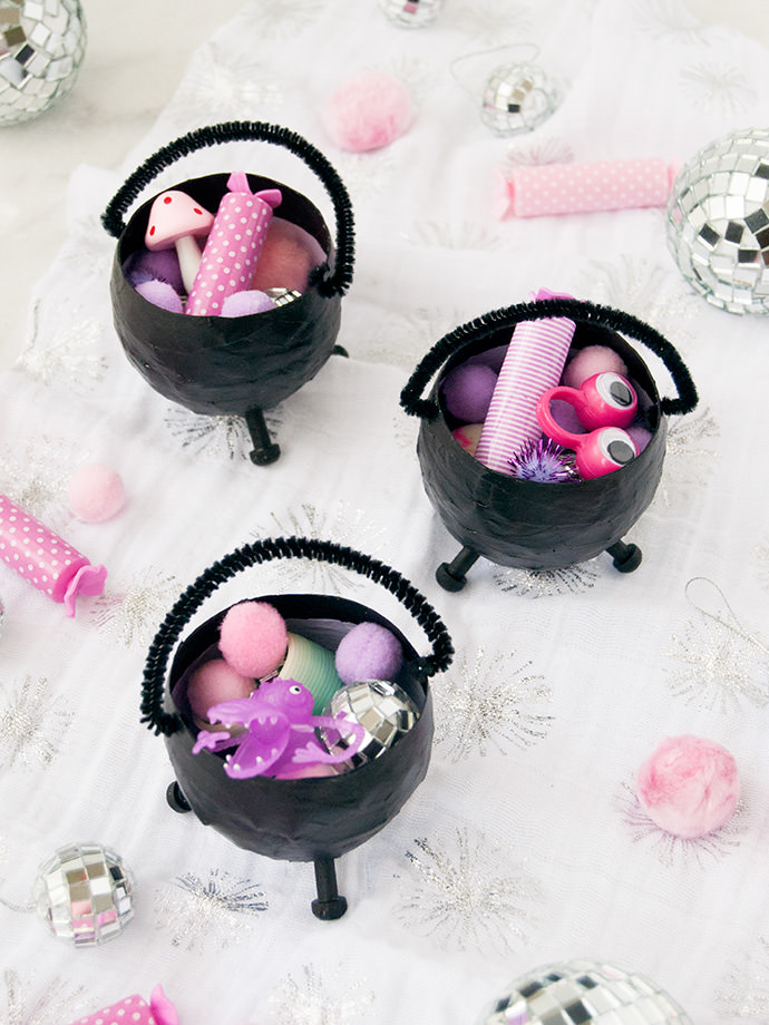 Mini Halloween Cauldron Party Favors