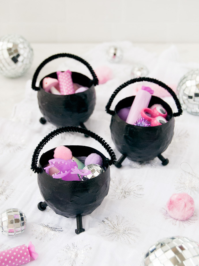 Mini Halloween Cauldron Party Favors