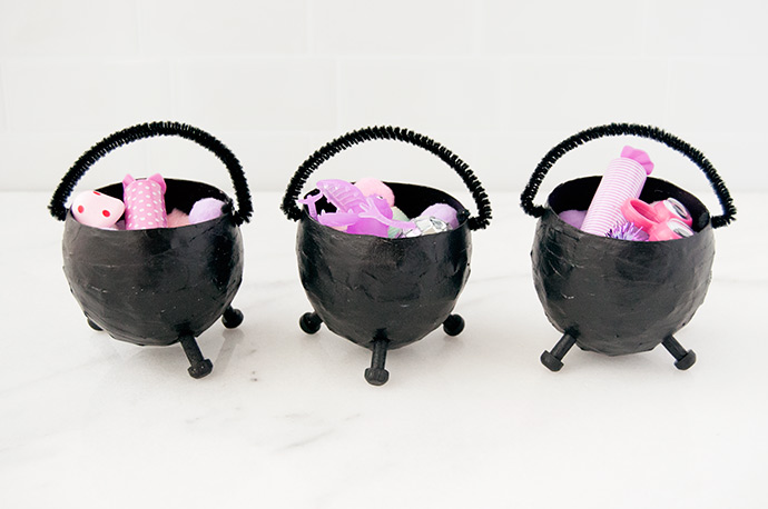 Mini Halloween Cauldron Party Favors