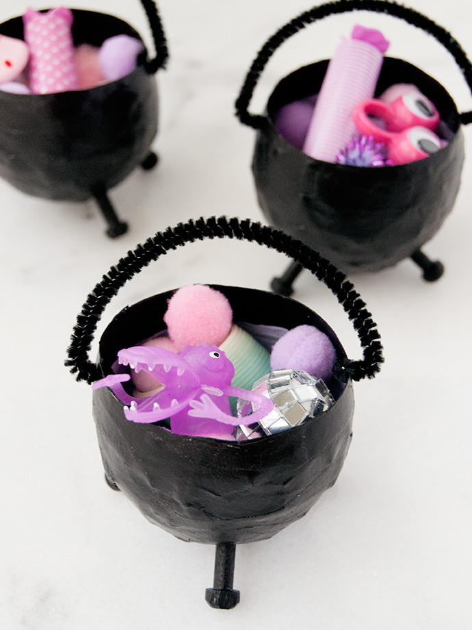 Mini Halloween Cauldron Party Favors