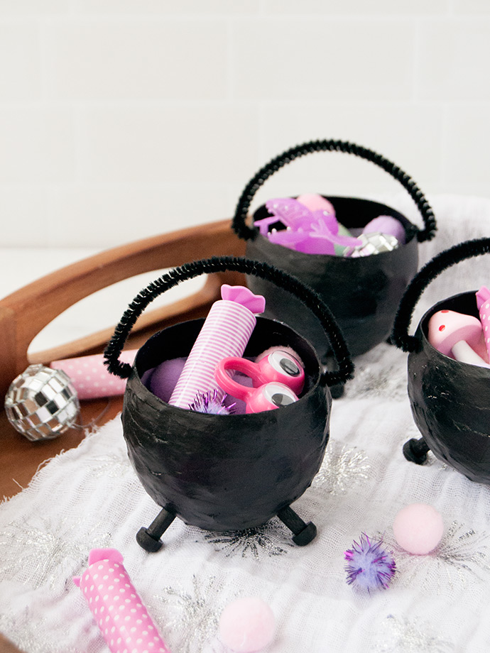 Mini Halloween Cauldron Party Favors