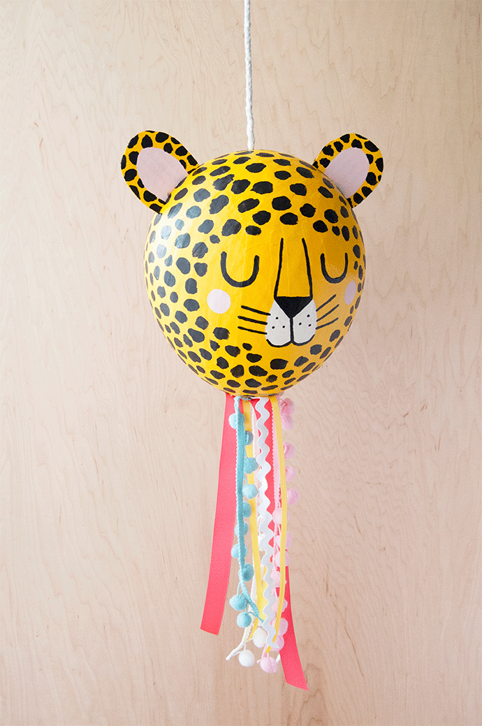 Paper Maché Cheetah Piñata