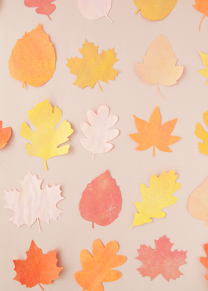 Chalky Fall Leaf Garland