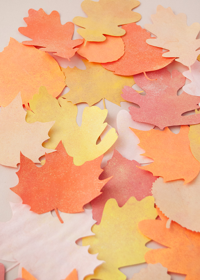 Chalky Fall Leaf Garland