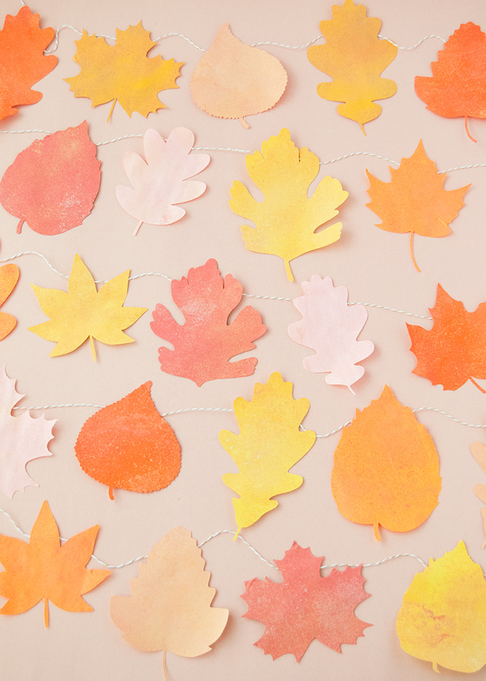 Chalky Fall Leaf Garland