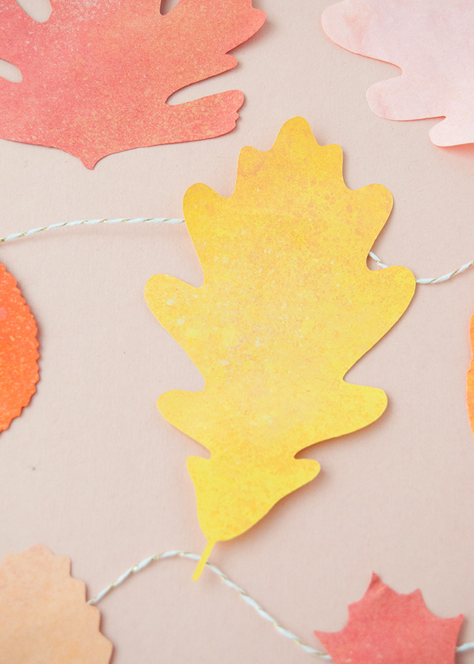 Chalky Fall Leaf Garland