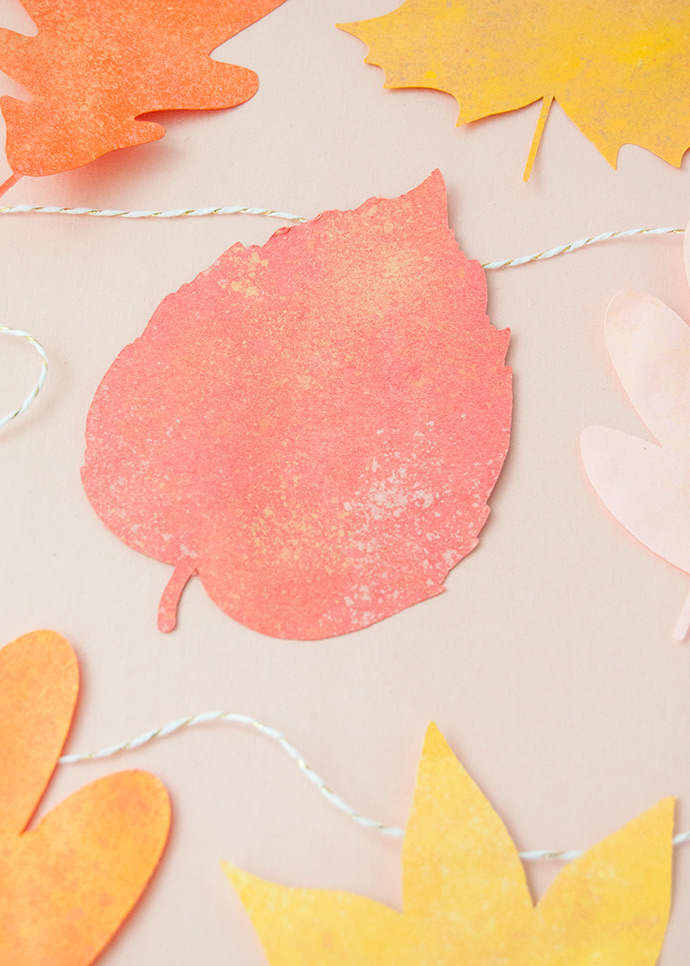 Chalky Fall Leaf Garland