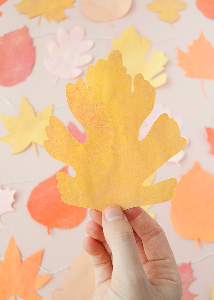 Chalky Fall Leaf Garland