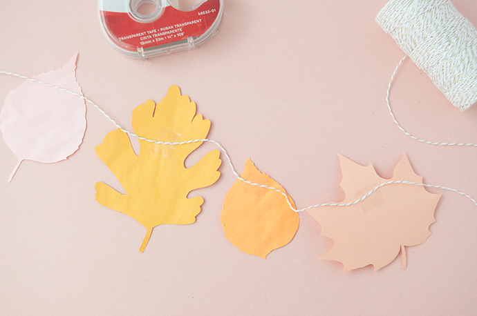 Chalky Fall Leaf Garland