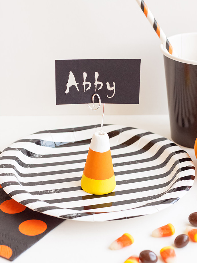 Candy Corn Place Card Holders