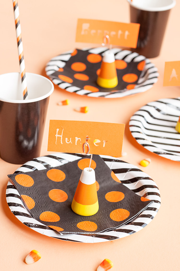 Candy Corn Place Card Holders