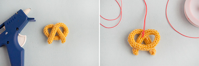 French Knit Pretzel Necklaces