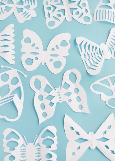 Butterfly Paper Snowflakes