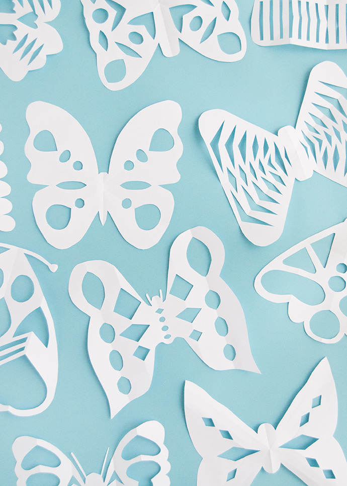 Butterfly Paper Snowflakes