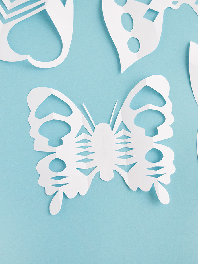 Butterfly Paper Snowflakes