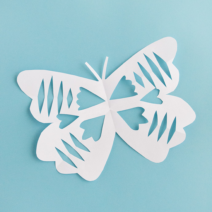 Butterfly Paper Snowflakes