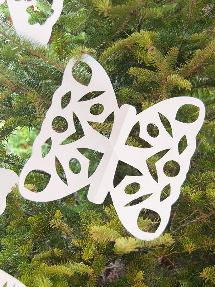 Butterfly Paper Snowflakes