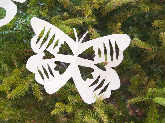 Butterfly Paper Snowflakes