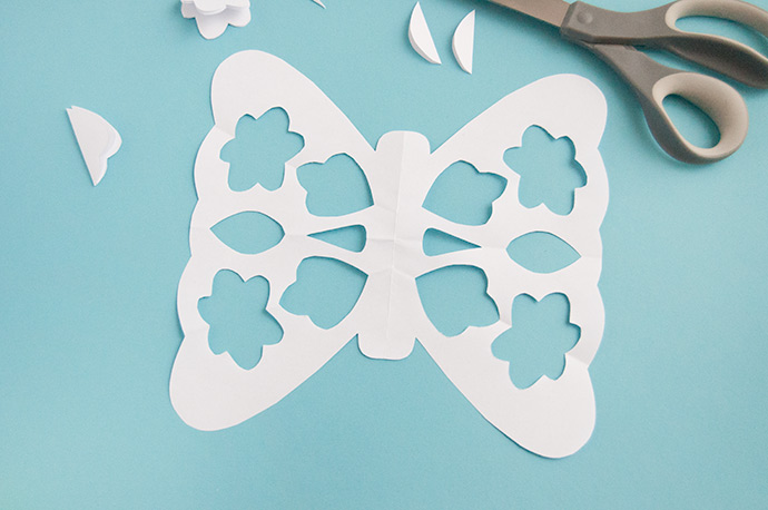 Butterfly Paper Snowflakes