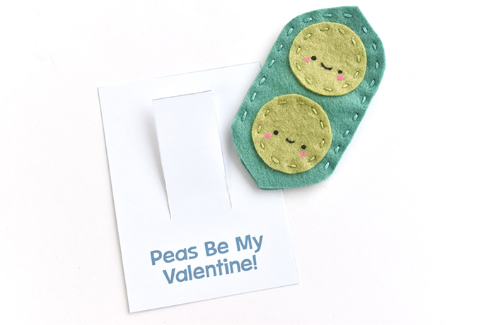 Fruit and Veggie Finger Puppet Valentines