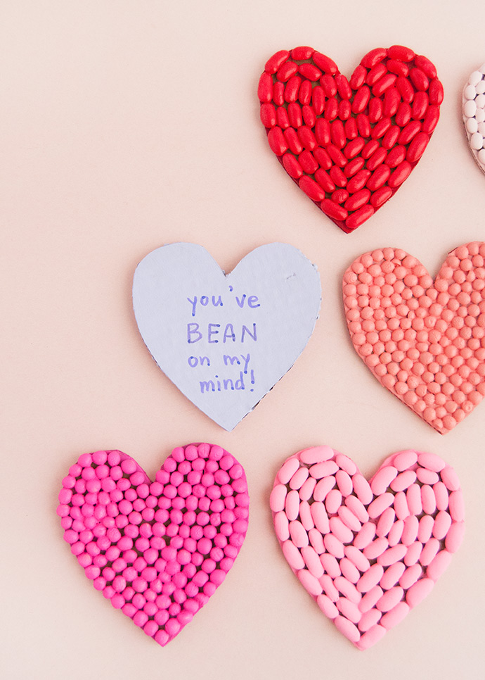 Bean Mosaic Valentines