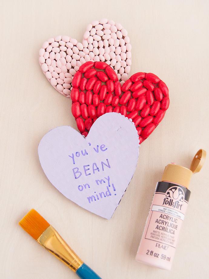 Bean Mosaic Valentines