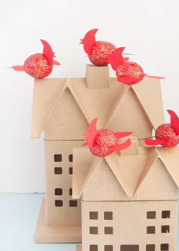 Glittery Winter Birds