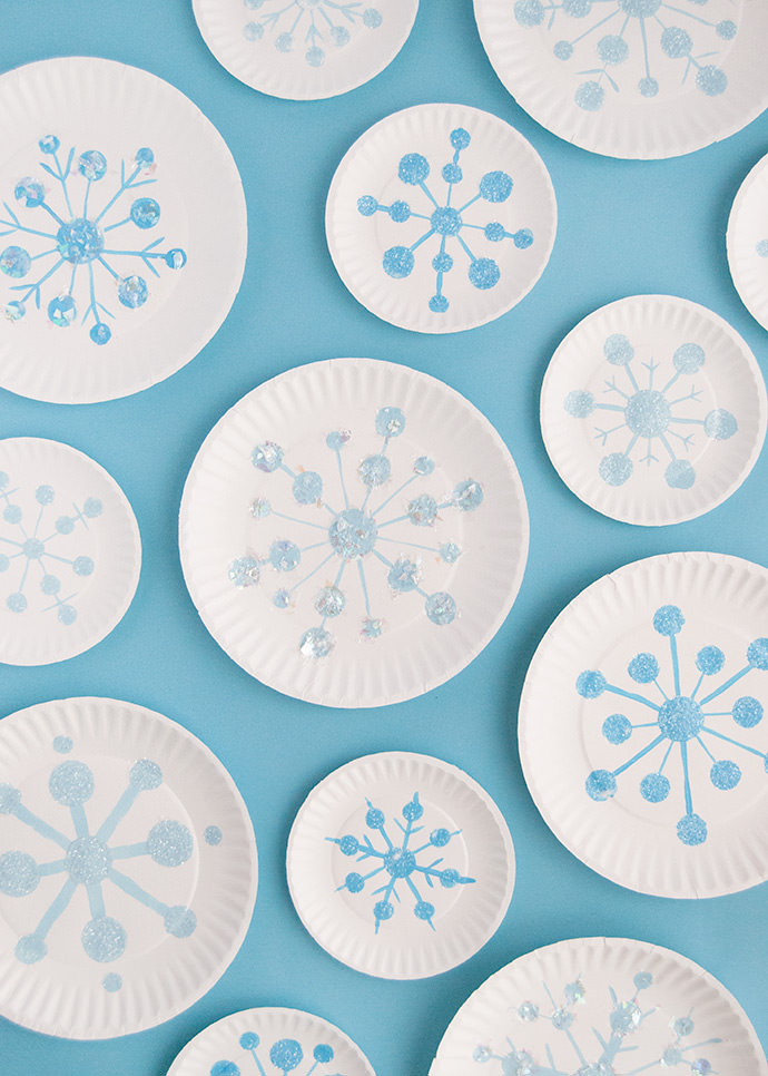 Paper Plate Snowflakes