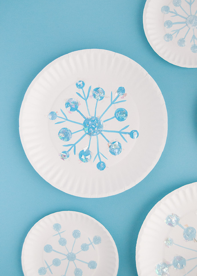 Paper Plate Snowflakes