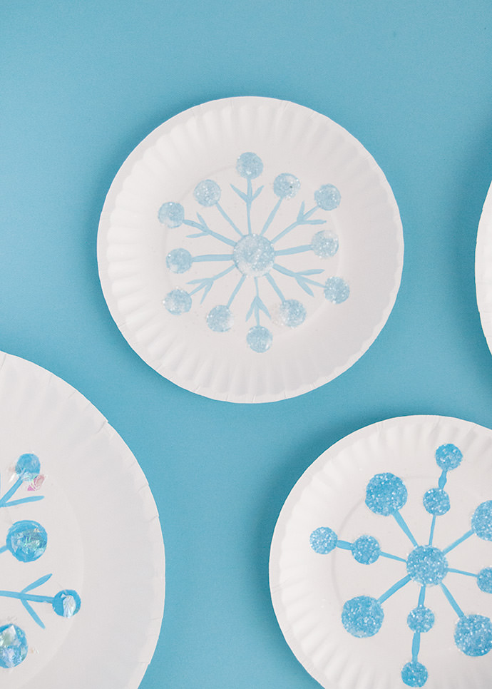 Paper Plate Snowflakes