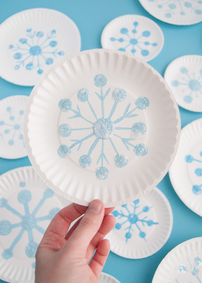 Paper Plate Snowflakes