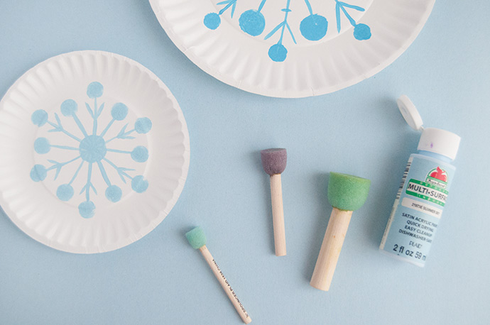 Paper Plate Snowflakes