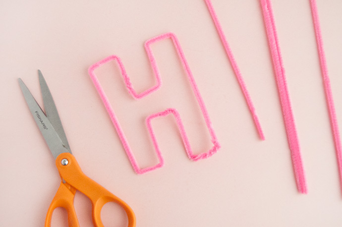 Pipe Cleaner Alphabet