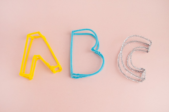 Pipe Cleaner Alphabet