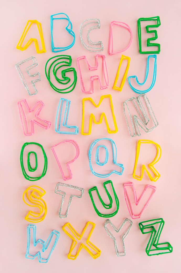 Pipe Cleaner Alphabet