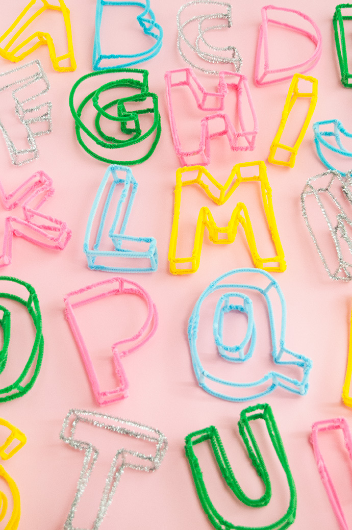 Pipe Cleaner Alphabet